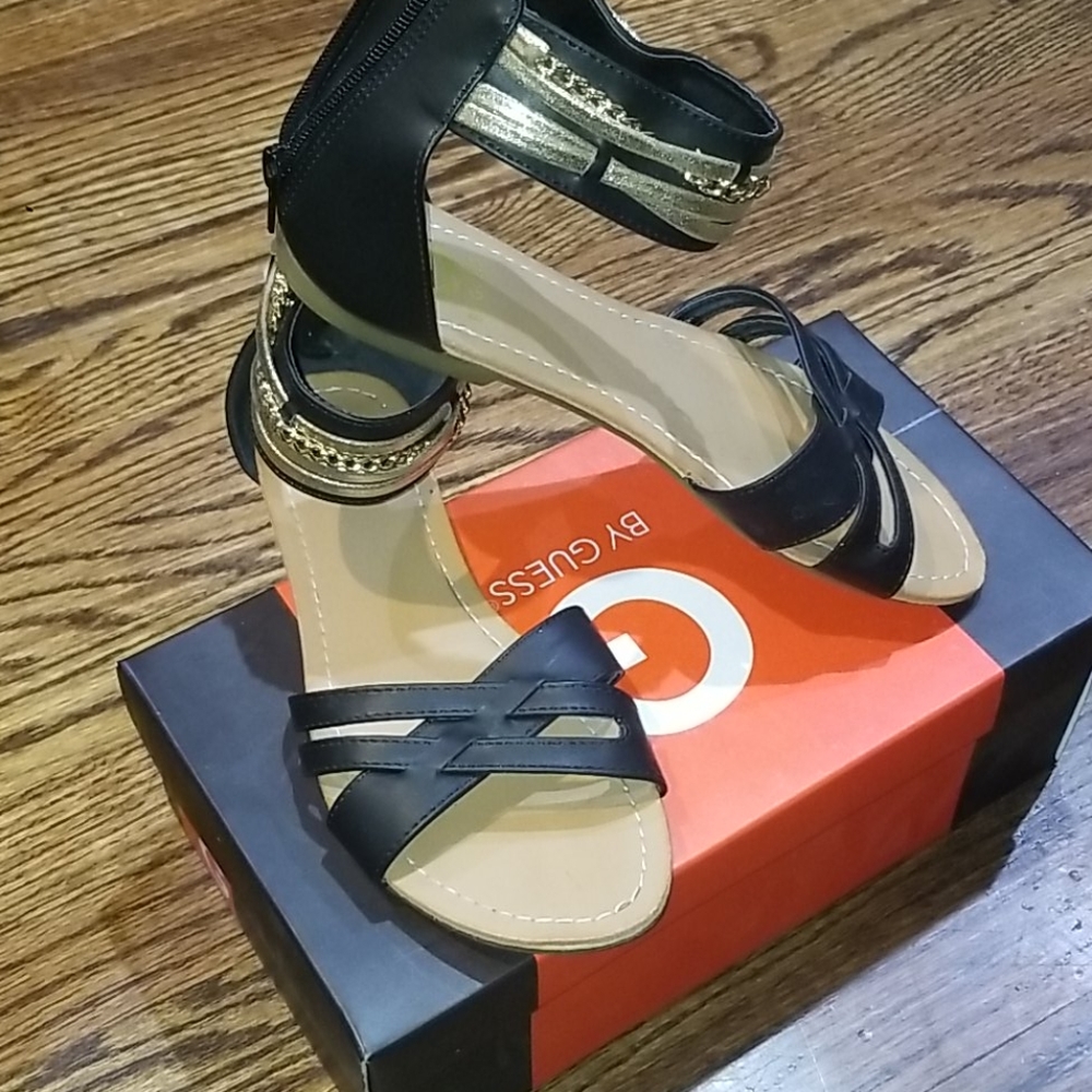 GUESS BLACK Sandals